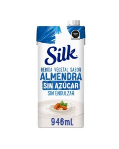 Silk Bebida Vegetal Sabor Almendra sin azúcar, sin endulzar 946mL