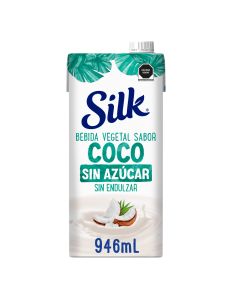 Silk Bebida Vegetal Sabor Coco sin azúcar sin endulzar 946mL