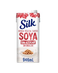 Silk Bebida Vegetal sabor Soya sin azúcar sin endulzar 946mL