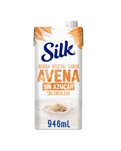 Silk Bebida Vegetal Sabor Avena sin azúcar, sin endulzar 946mL