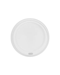 Tapa de PS  Color Blanca Para Vaso de 8 oz pack de 100 pzas