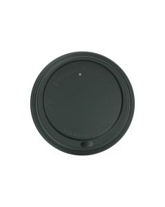 Tapa de PS  Color Negra Para Vaso de 8 oz pack de 100 pzas